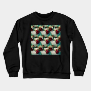 dreamy floral christmas Crewneck Sweatshirt